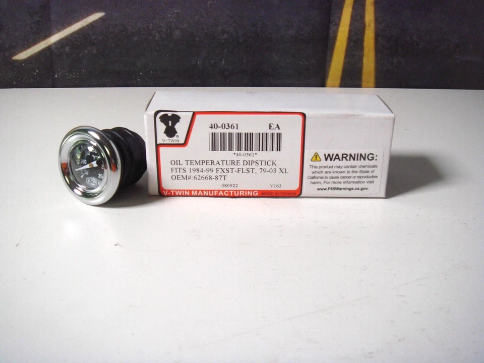 Varilla de medición Harley Sportster 79-03 Softail 84-99 temperatura del aceite V-Twin 40-0361 G9 Foto 2 de 4