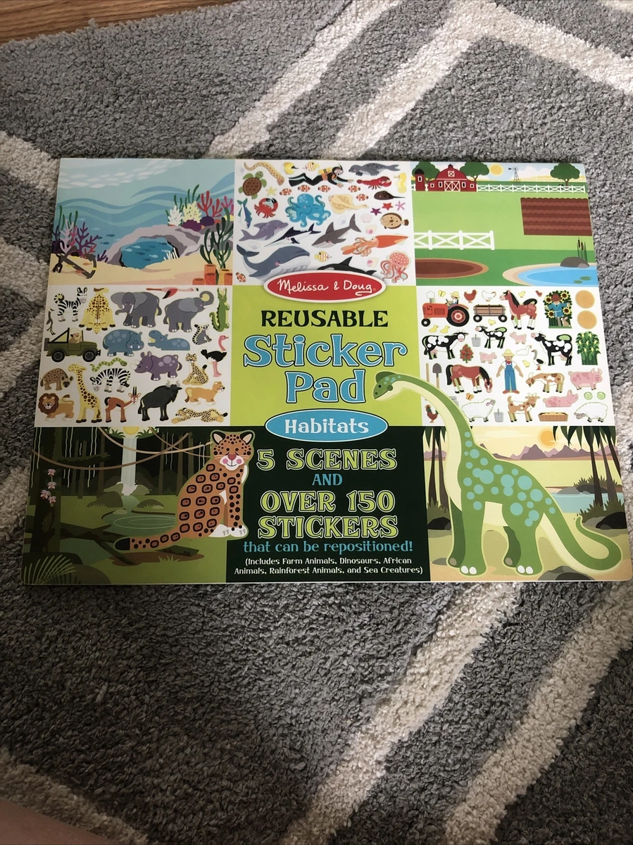 Melissa & Doug Reusable Sticker Pad, Habitats