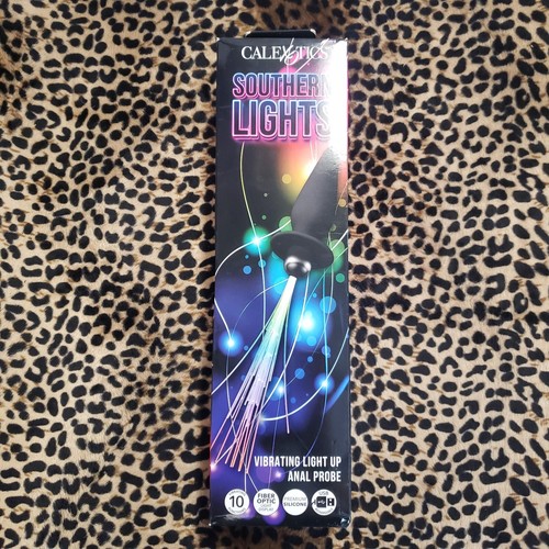 CalExotics 😈 Southern Lights Vibrating Light Up Anal Probe Butt Plug 🔥 BOX DMG