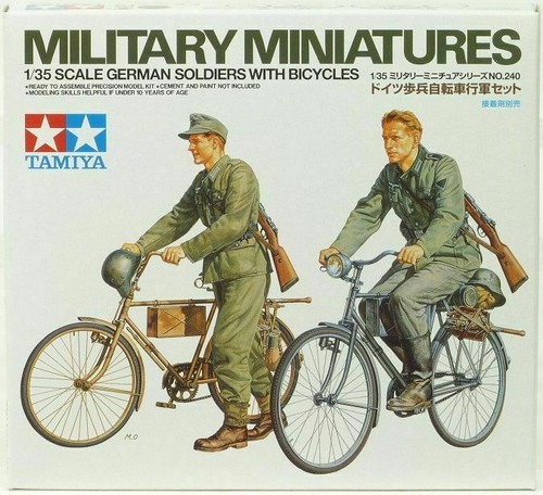 Set modello figure soldati tedeschi con biciclette Kit da assemblare  1/35 | eBay