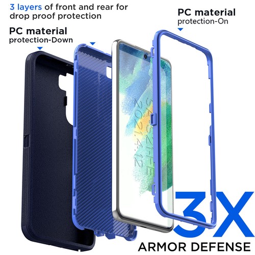 Case For Samsung Galaxy S21 FE 5G Hybrid Shockproof Heavy Duty Protection Cover - Picture 35 of 47