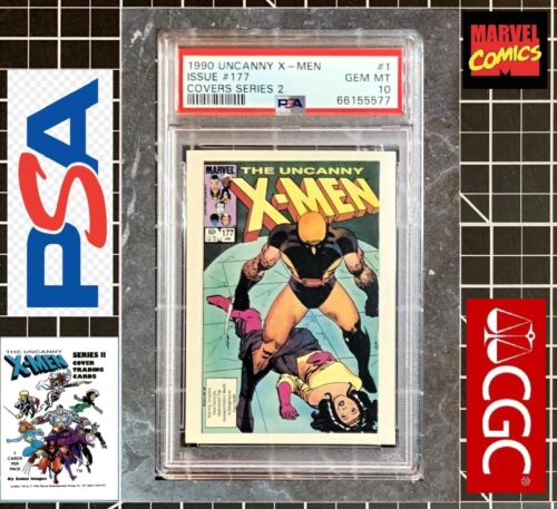 1990 Marvel Comic Images X-Men Covers II PSA 10 GEM MINT Uncanny X-Men #177 POP1 - Picture 1 of 3
