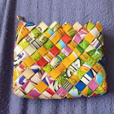 Nahui Ollin Bubble Gum Candy Wrapper Small Mini Coin Purse Mom Gift 4'' x 3'' 0340