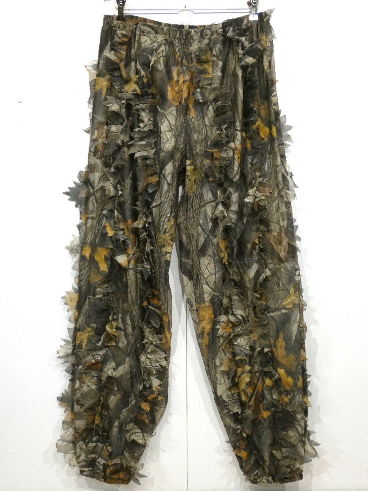 Vtg Realtree Hardwoods Grey Camo Hunting Ghillie 3D Leaf Pant Size L/XL 32-42x34