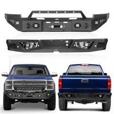 Off-road Front Rear Bumper W Winch Plate For 2014-2015 Chevy Silverado 1500 Off-road Front Rear Bumper W Winch Plate For 2014-2015 Chevy Silverado 1500