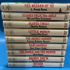 Great Illustrated Classics Set of 9 Secret Garden Heidi Moby Dick Wizard of Oz +