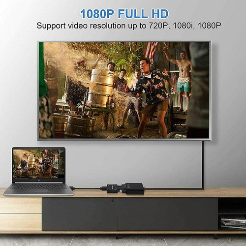 1x HDMI TO VGA HDMI Female to VGA Male Converter adapter w/ Audio Support 1080P - Picture 7 of 10