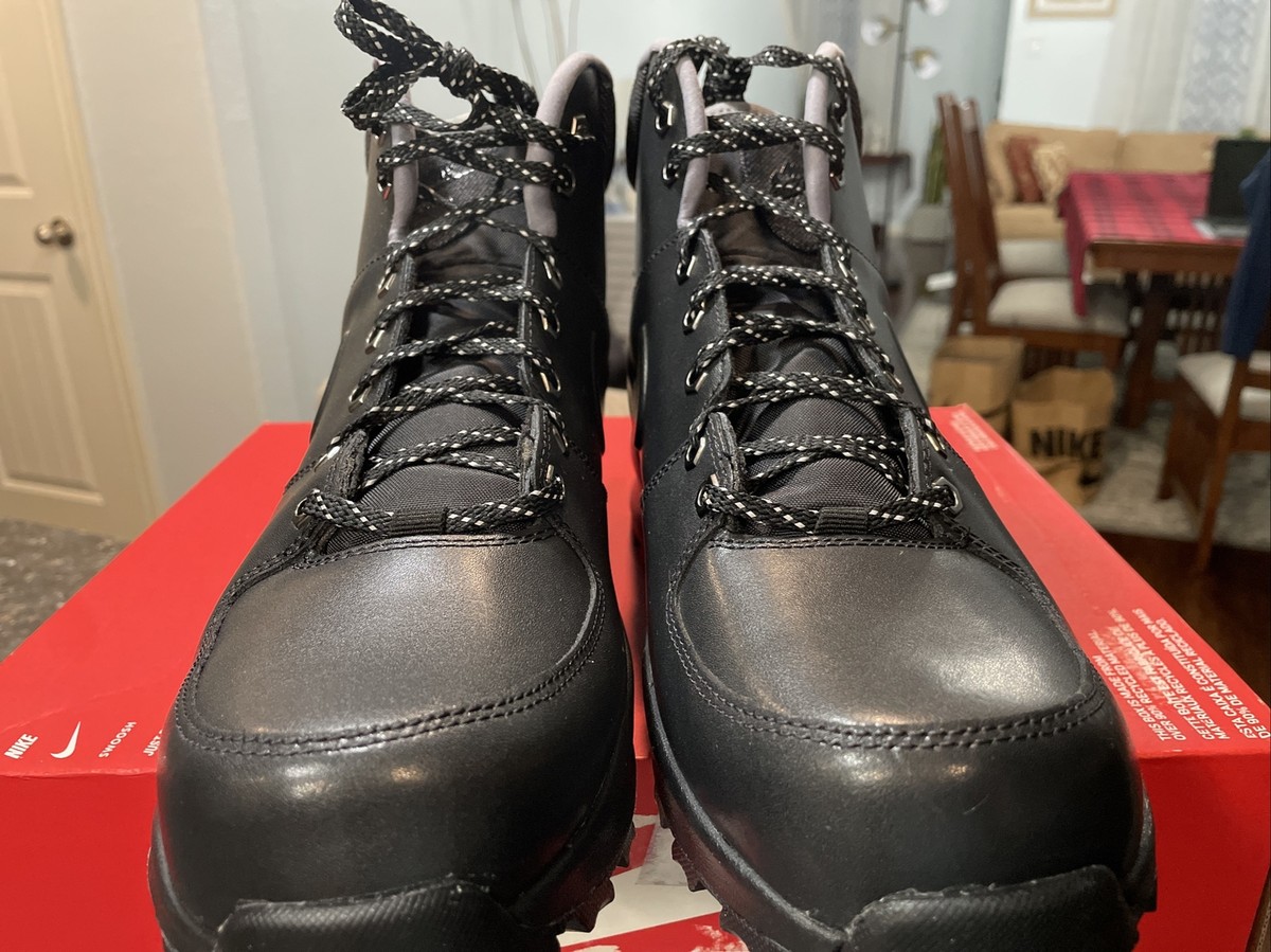 Nike Manoa Leather SE Boots Black Gunsmoke DC8892 001 Men's