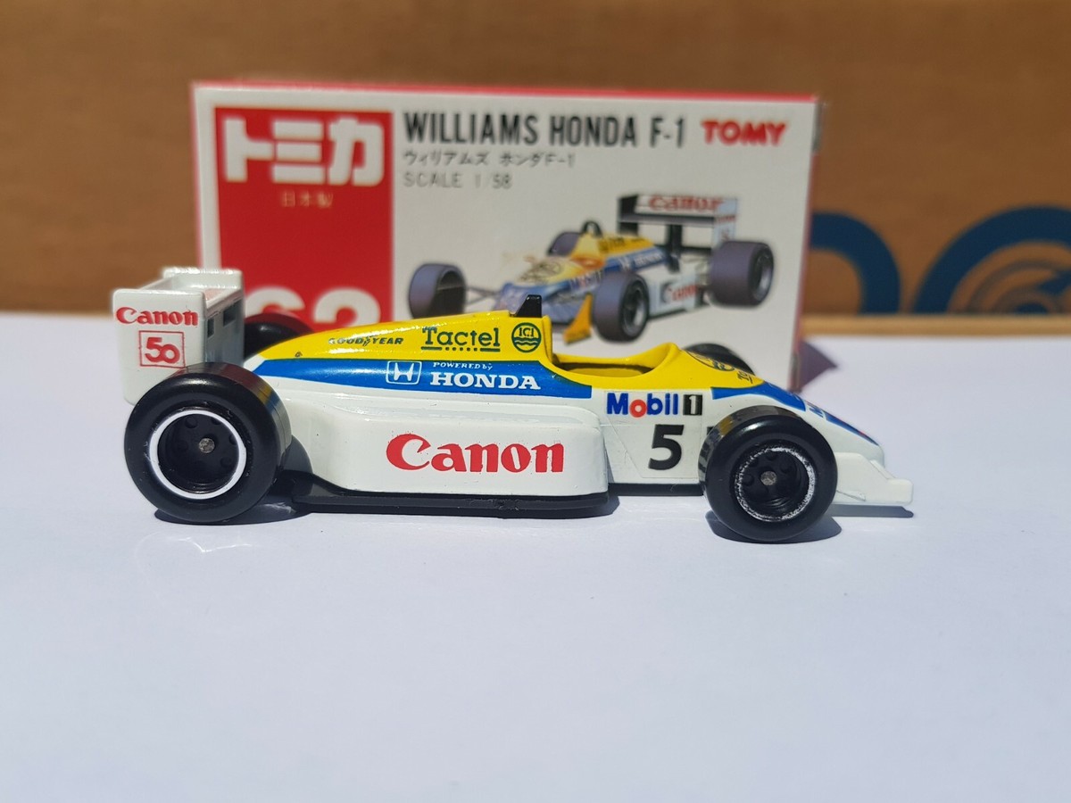 トミカ F1 Canon Williams Honda まとめ売り TOMICA 62 - WILLIAMS HONDA F1 [WHITE] CANON ABSOLUTELY MINT VHTF