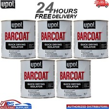 5 X U-POL BARCOAT QUICK DRYING ISOLATOR 1K PRIMER 2K PAINT REACTION UPOL BAR/1