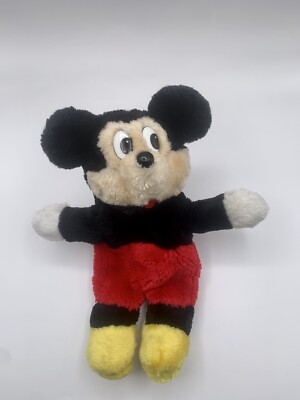 Vintage Mickey Mouse Herlitz Pencil Case Disneyana Purse Storage Bag Cute