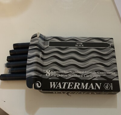 REFIL WATERMAN STANDARD MAXIMA 12pz BLU INK ENCRE TINTA