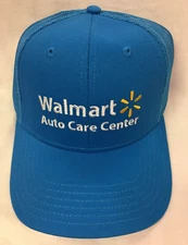 Walmart Royal Blue Auto Care Embroidered Cap Cotton/ Mesh Adjustable BRAND NEW