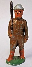 rare 1930s Manoil JAPANESE copy SOLDIER ON PARADE dime store lead soldier figure