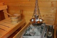 Sauna Deluxe Verdampferschale Kräutertopf Edelstahl für Sauna Aufguss 24cm