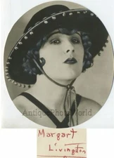 Margaret Livingston silvent film actress antique photo
