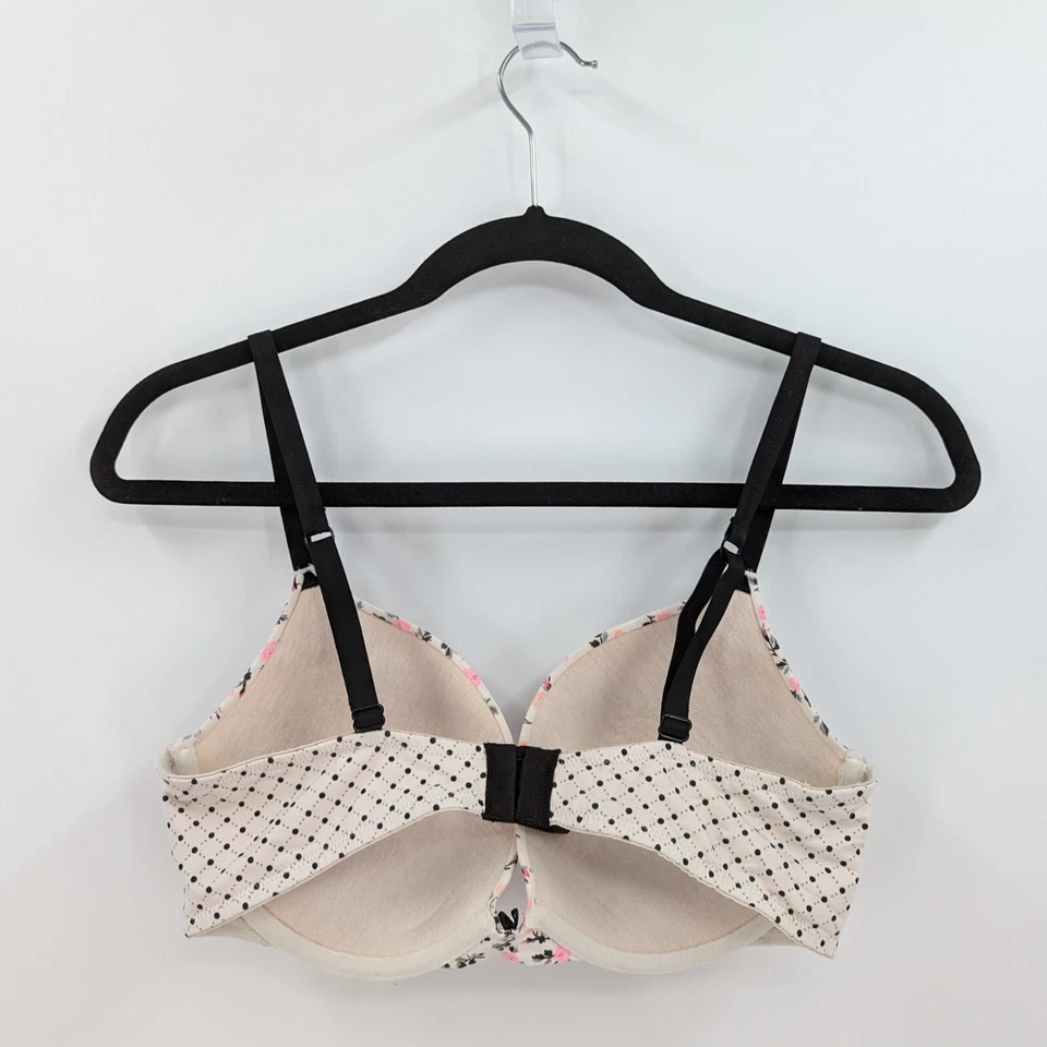 Sujetador Victoria’s Secret para mujer 36D rosa naranja floral mezcla de algodón Foto 2 de 4
