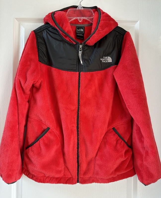 NEW $109 The North Face Oso Soft Fleece Red Hoodie Jacket Kids XL or Adult XS