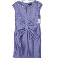 Jessica Howard Dress 12 Beaded Jeweled Lavender Mother Bride Groom Wedding