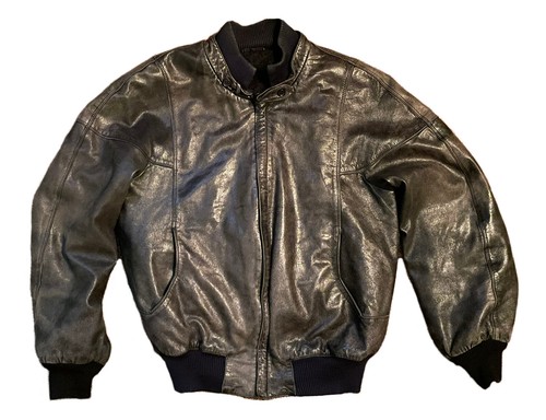 Vintage BALLY Distressed Leather Bomber 