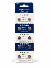 10 Pack LR41 AG3 Button Cell Batteries 1.5V Alkaline Watch Toy Battery