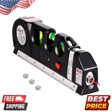 Laser Level Multi Tool, Multipurpose Cross Line Laser leveler Kit 8ft/2.5M