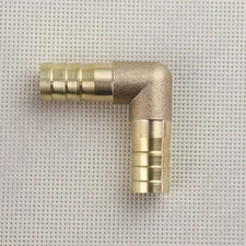 1Pc NEW Brass Barbed Tube Pipe Fitting Hose Barb Elbow 90 Degree 1/2 Inch (12mm)