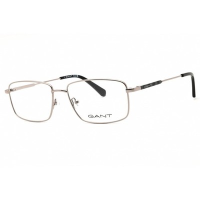 Gant Men's Eyeglasses Shiny Dark Ruthenium/Black Metal Full Rim Frame GA3271 012