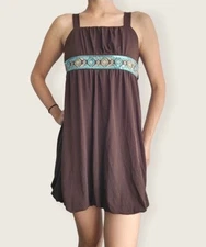 Cute Girls junior size Brown Mini dress with embellishments Amy's Closet Y2K