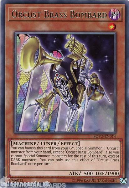 SOFU-EN014 Orcust Brass Bombard Rare UNL Edition Mint YuGiOh Card