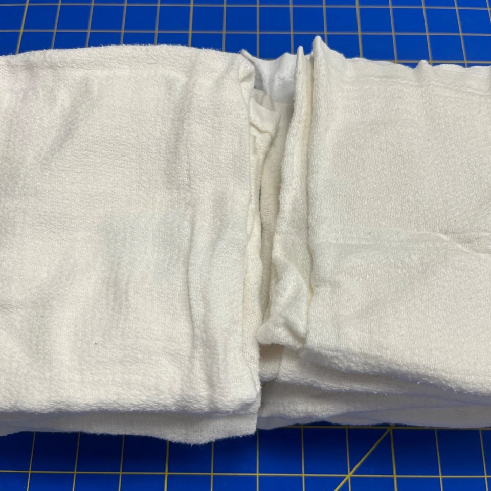 Vtg Lot of 12 Cloth Cotton Gauze Type Diapers ~ Polishing Rags 25” x 20” - Image 2 of 4