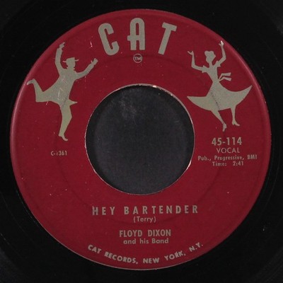 Floyd Dixon: Hey Barkeeper / Ist Es Wahr CAT 7'' Single 45 U/min