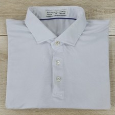 NO COMPANY LOGOS Men's 2XL Holderness & Bourne White Performance Golf Polo Shirt