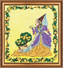 Bead Embroidery Kit "Agnes" Stitching Handmade Beadwork