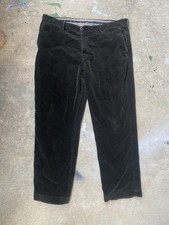 Vintage Polo Ralph Lauren Men Corduroy Preston Pant Cotton Brown Size 40x32