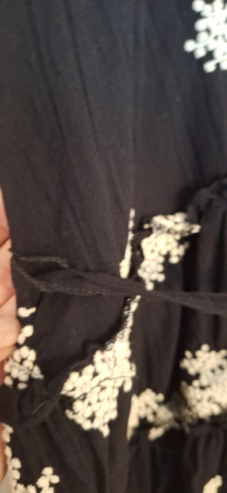 Bruuns Bazaar Kleid Baumwolle Bestickt Schwarz Gr. 44 *NEU* - Bild 2 von 4