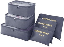 Koffer Organizer Set 8-teilig Packing Cubes Packtaschen Reiseaccessoires