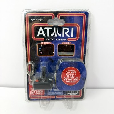 Atari Joystick Keychain Asteroids & Millipede Video Games Plug & Play NEW Sealed