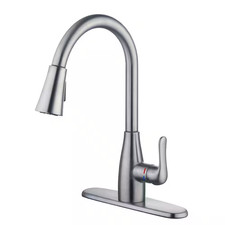 NEW Glacier Bay McKenna Single-Handle Pull Down Sprayer Kitchen Faucet Stainless