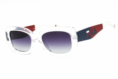 FILA SFI283 0880 Crystal/Grey Gradient 54-20-145 Sunglasses New Authentic