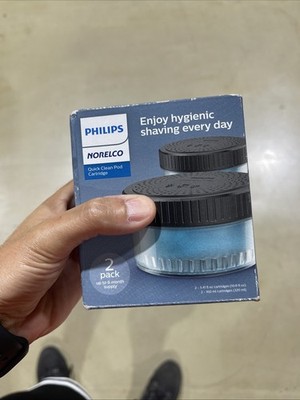Norelco Philips Quick Clean Pod Cartridges (2 Pack) Model CC12/52