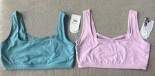 Lot of 2 Blogilates Women’s Crisscross Bra Size 1X Teal Blue & Pink NWT