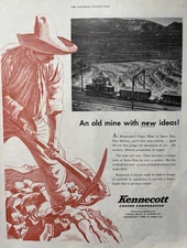 1953 Kennecott Copper Corporation Chase Wire Cable Mine New Ideas VTG Print Ad