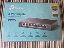 TP-Link TL-SG608 8-Port Gigabit Ethernet Desktop Switch NEW IN PLASTIC 