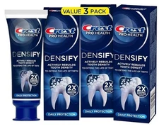 3 PACK Crest Pro-Health Densify Toothpaste Daily Protection 5.3oz