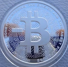 1 oz. 2026 NEGATIVE BITCOIN Silver Shield Mini-Mintage proof .999 fine silver