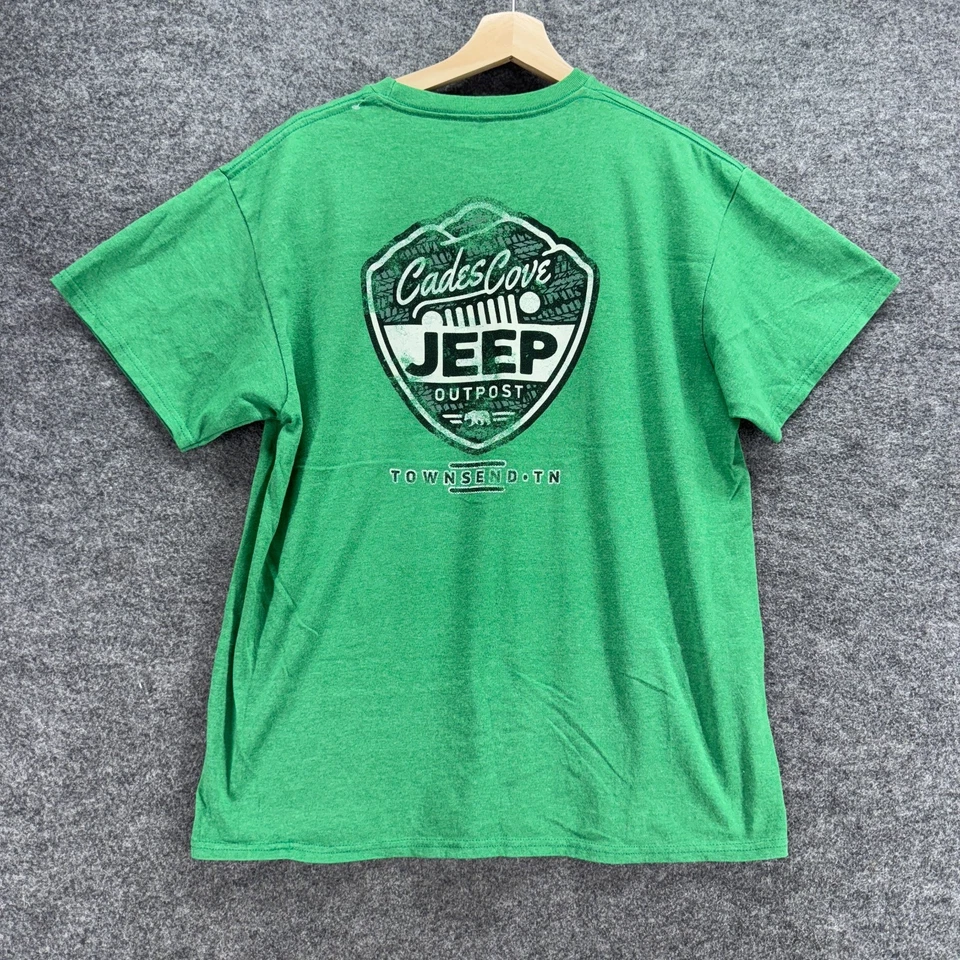 Camiseta Jeep Hombre 46 Verde Manga Corta Cuello Redondo Pullover Sólido Jeep Foto 2 de 4