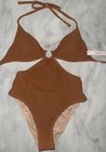 Victoria's Secret Shimmer Glitter Golden Monokini XXL NWT GORGEOUS Swim Suit — photo 2