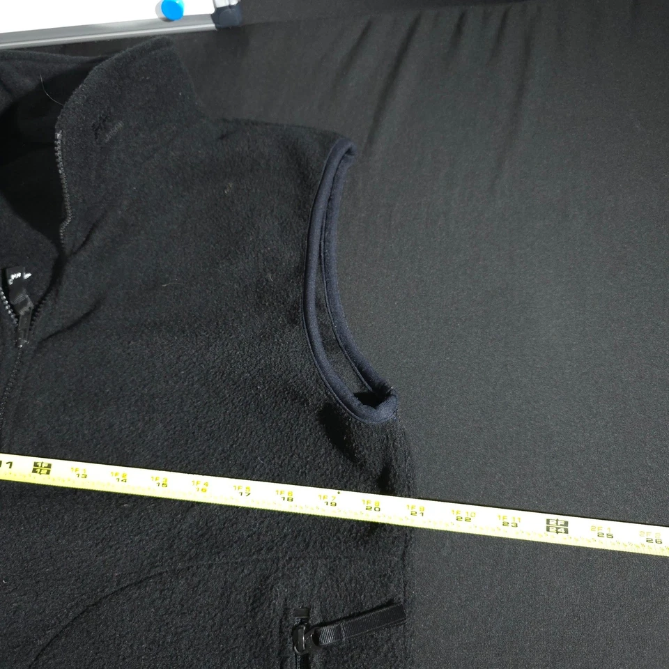 Chaleco polar Helly Hansen para hombre mediano negro bolsillos con cremallera completa exterior capa cálida Foto 4 de 4