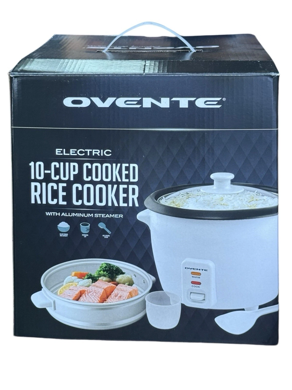 Ovente 10-Cup Electric Rice Cooker- New In Box